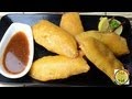 Spicy Raw Plantain Fritters - By Vahchef @ vahrehvah.com