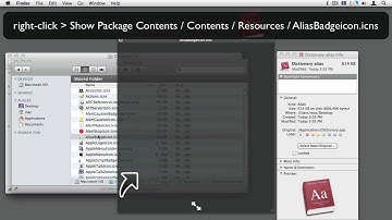 Mac OS X - Removing the Alias arrow