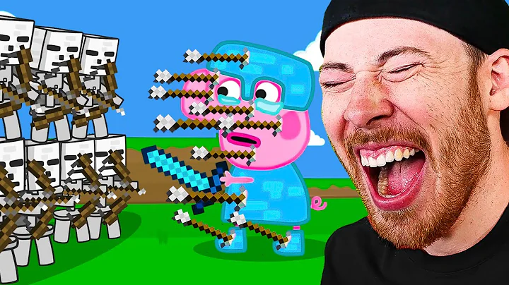 Peppa Pig Speed Runs Minecraft vs Hunters (Dream M...