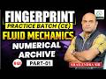 L 44 - Numerical Archive- Part 1 | Fluid Mechanics | Fingerprint practice batch