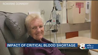 'We need blood donors' Tampa Bay cancer patient in critical need of transfusion during historic shor