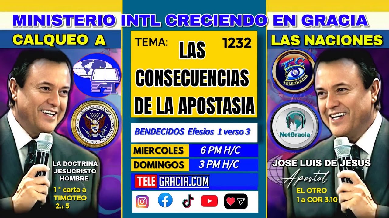 1232   CALQUEO LAS CONSECUENCIAS DE LA APOSTASIA 07 01 2026 aclara JESUCRISTO HOMBRE www telegracia