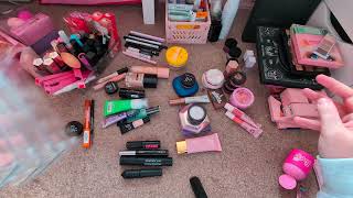 ASMR 💕 Makeup Declutter / Clean Up 💄 Lo-fi 🫰 4K