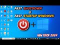How to Shutdown Windows 10/11 Faster and fast boot up windows 10 & 11 100% Fix problem (2024)