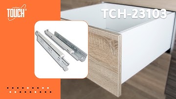 TCH-23103 CLIP-ON SOFT CLOSING UNDERMOUNT SLIDES ASSEMBLY  For Jordan