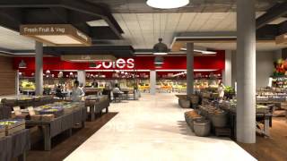 Mandurah Forum Fresh Food Market Hall Fly Through