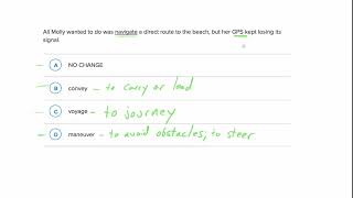 Reading and Writing practice - Writing Precision Harder example