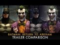 Un vídeo comparativo nos muestra las diferencias entre Batman: Return to Arkham y sus juegos originales