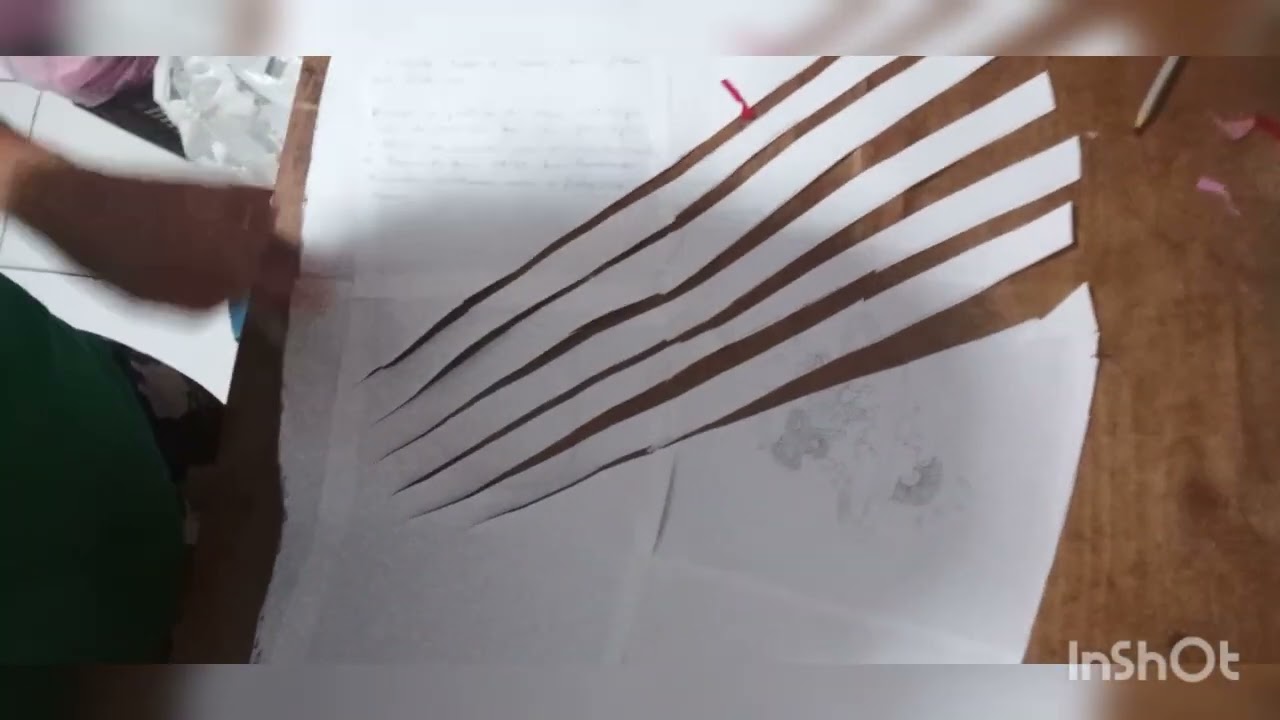 modelagem da saia drapeada