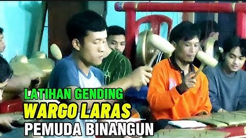 SUASANA LATIHAN GENDING PEMUDA WARGO LARAS BINANGUN WATUMALANG WONOSOBO