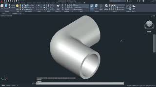 AutoCAD 3D, Autodesk, 3D Modeling, How to drawing elbow