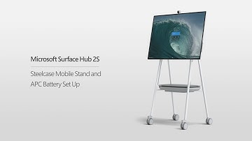 Microsoft Surface Hub 2S | Steelcase Mobile Stand and APC Battery Set Up