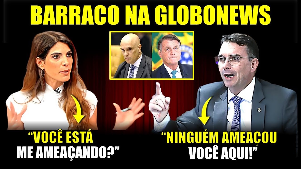 Flávio Bolsonaro DETONA Andréia Sadi ao vivo e deixa militantes da Globo furiosos!