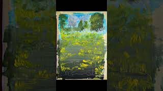Il mare di fiori, Schollebos, acrilico su tela,