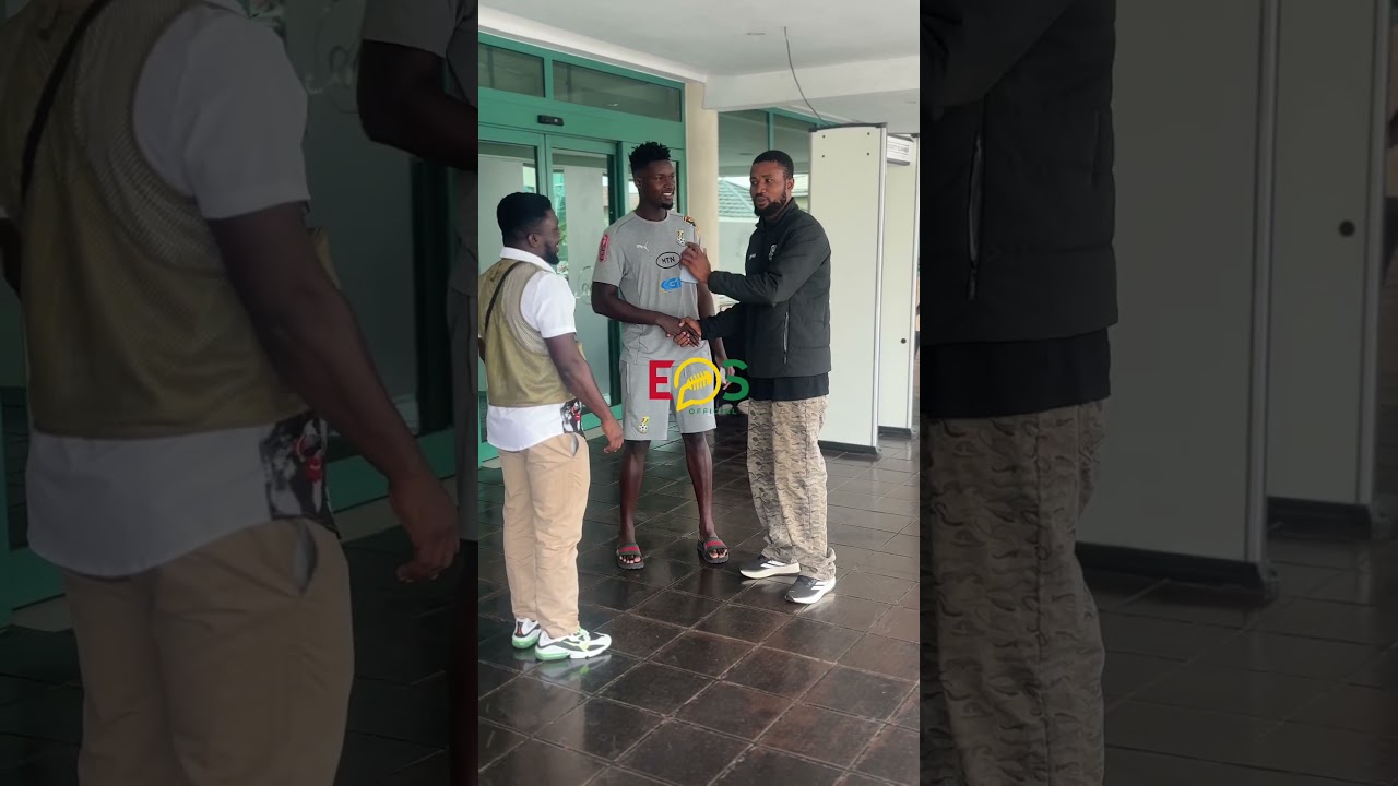 Joseph Anang in the Ghana Black Stars camp. 