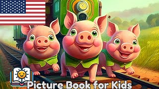 🚂🐷 The Three Little Pigs' Train Adventure | Fun Storytime for Kids | TinySchool TV 📚