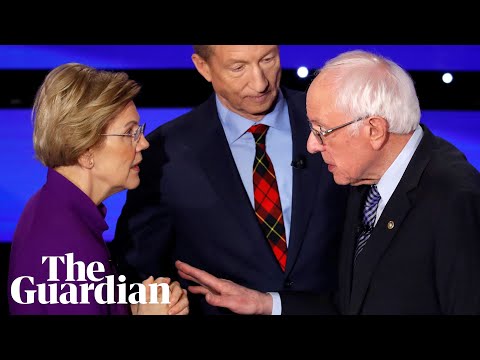 Elizabeth Warren appears to snub handshake with Bernie Sanders