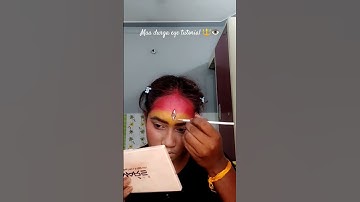 eye tutorial 🔱 of maa Durga 🌺🙏#makeup #makeuptutorial #eyemakeup