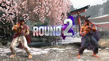 Street Fighter 6 Demo | Gilder (Ryu) vs. Level 8 CPU (Ryu)