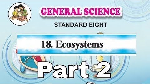 Class 8 General Science Lesson 18 Ecosystem Part 2