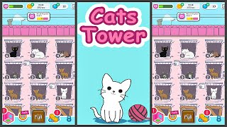 Cats Tower - Adorable Cat Game! (Gameplay Android) screenshot 1