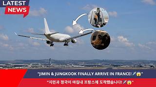 "8 Minute Ago!"Jimin & Jungkook finally land in France, the first moment instantly Viral!✈️😱"