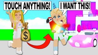 Buying My FAN EVERYTHING She Touches In Adopt Me! (Roblox)