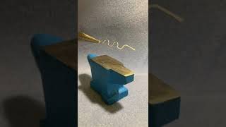 Celebrity Wire beating tutorial Part 3. Beaten wave earrings. Wire work jewellery making tutorial. Profile