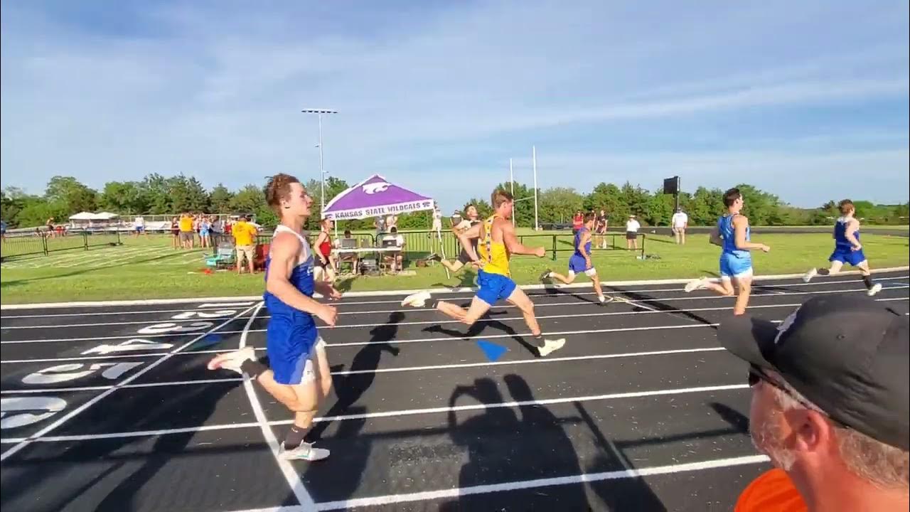 Kansas regional track championship Isaiah bates YouTube