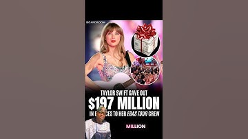 @TaylorSwift geeft bonus 💵 ❤️🔥 #shorts #taylorswift #erastour #fyp #swifties #lifehackmediatv