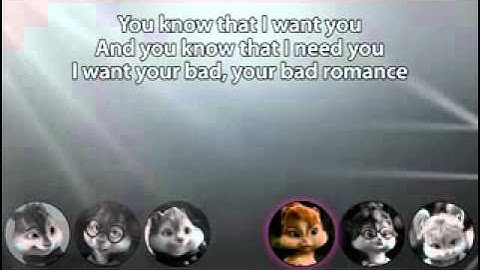 The Chipmunks  The Chipettes - Bad Romance (with lyrics)_low