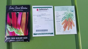 Reading Seed Packets
