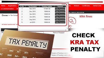How to check your KRA PENALTY