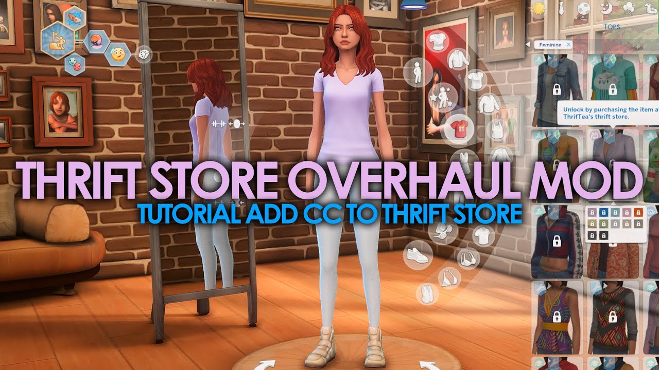 Clothing Store Overhaul v1.0! FREE to download!! My newest mod is finally  finished (at least version 1) Purchase clothing items from Thrift Store to  unlock them in CAS! Must have HSY pack