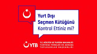 Yurt Dışı Seçmen Kütüğü Kaydınızı Kontrol Ettiniz Mi