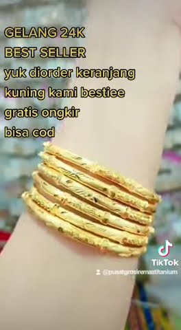 gelang keroncong 24k