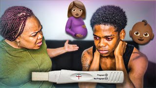 I GOT A GIRL PREGNANT PRANK ON MUM 🤰🏽 **GONE WRONG**