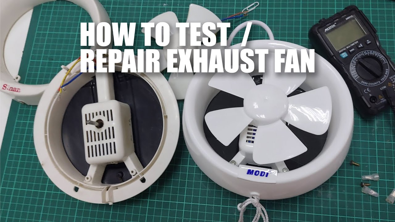 How toTest Fan Motor exhaust check YouTube