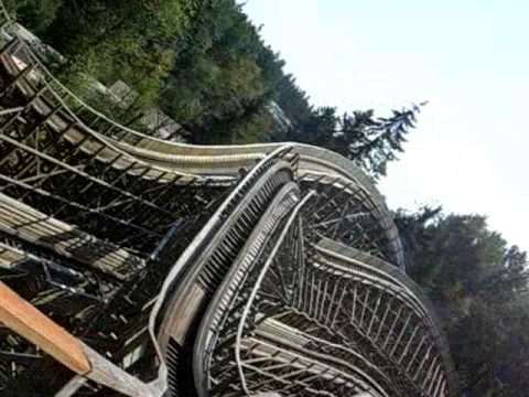 Timber Hawk Ride Queue Timber Hawk Rollercoaster POV at Wild Waves Seattle, WA - YouTube