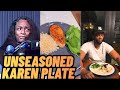 CLARISSA SHIELD'S SERVED PAPOOSE A UNSEASONED KAREN PLATE -&amp; MADE HIM RATE IT A 11 