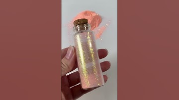 Shimmering Elegance:0.1mm Extra Fine Golden Apricot Pink Glitter#glitter #sparkle #glitteraddict#diy