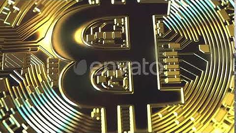 Rotating Golden Bitcoin Coin  - After Effects Templates Project Files [Video Hive]