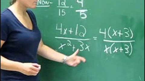 Simplifying Algebraic Fractions