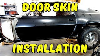 Door Skin Installation  Door Skin Replacement Part 5  71 Camaro RS