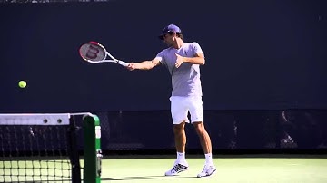 Roger Federer Forehand and Backhand In Super Slow Motion 5 - 2013 Cincinnati Open