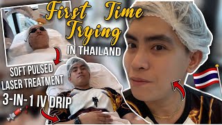 FIRST TIME TRYING LASER TREATMENT AND IV DRIP THERAPY | SKIN CLINIC IN THAILAND | THE COSMO CLINIC