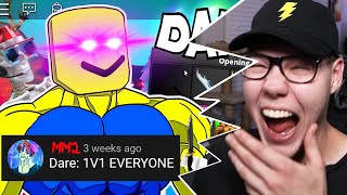 Reacting to ROBLOX Murder Mystery 2 DARES Funny Moments (MEMES)