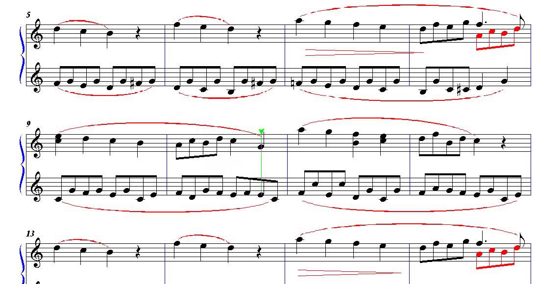 シューマン 子供のためのアルバム 1番 メロディー 楽譜 C Dur Youtube