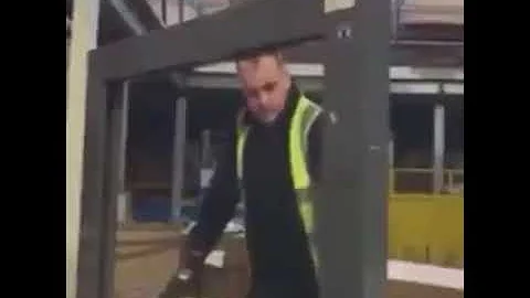 Man gets caught up in a banding machine and calls out for Dave