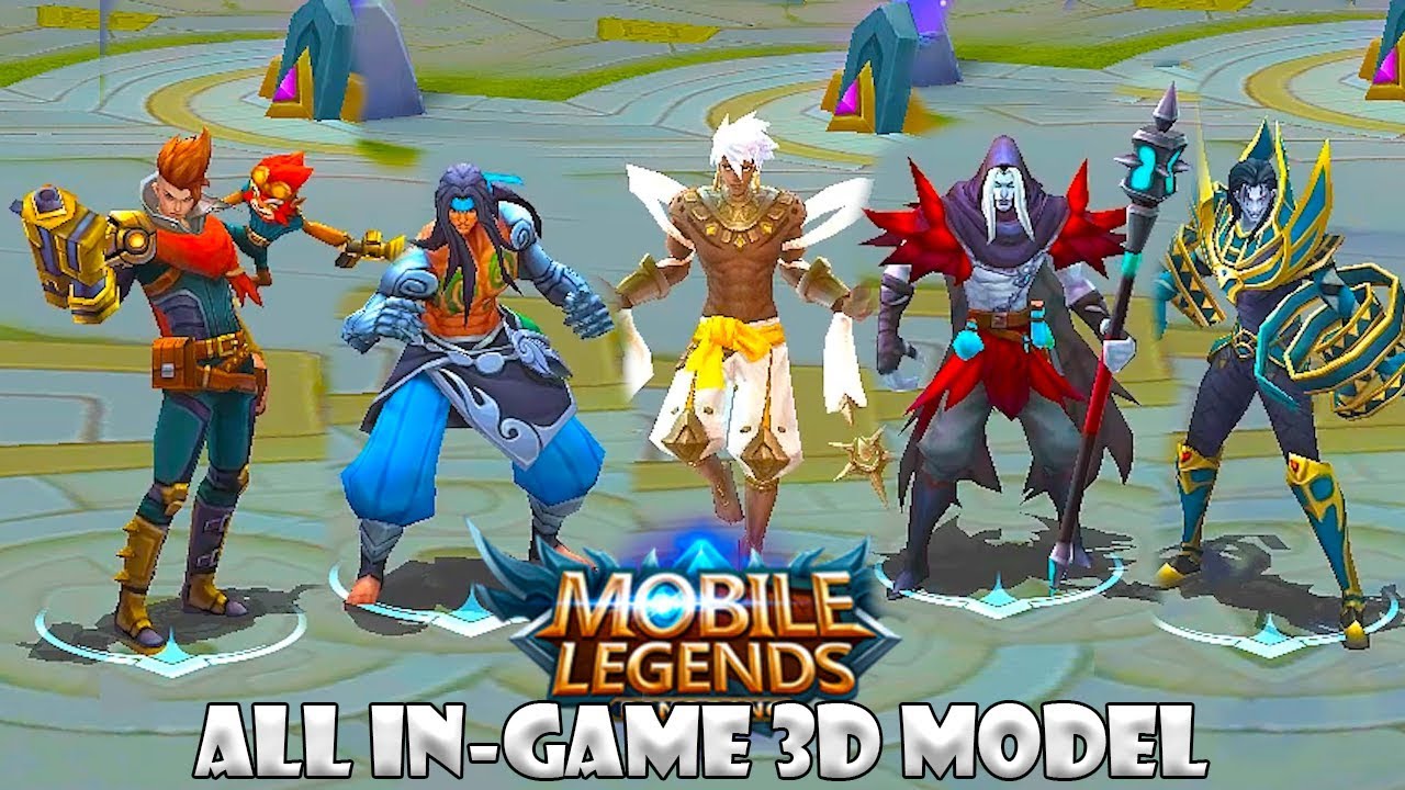 All Mobile Legends Hero In Game 3d Model Youtube